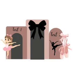 Ballet Studio Foam Core Birthday Backdrop Kit by PopScene™
