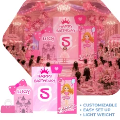 Barbie Inspired Foam Core Birthday Backdrop Kit by PopScene™