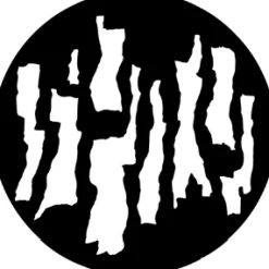 Bark Breakup - Stock Gobo for Gobo Light Projectors - Choose your size!