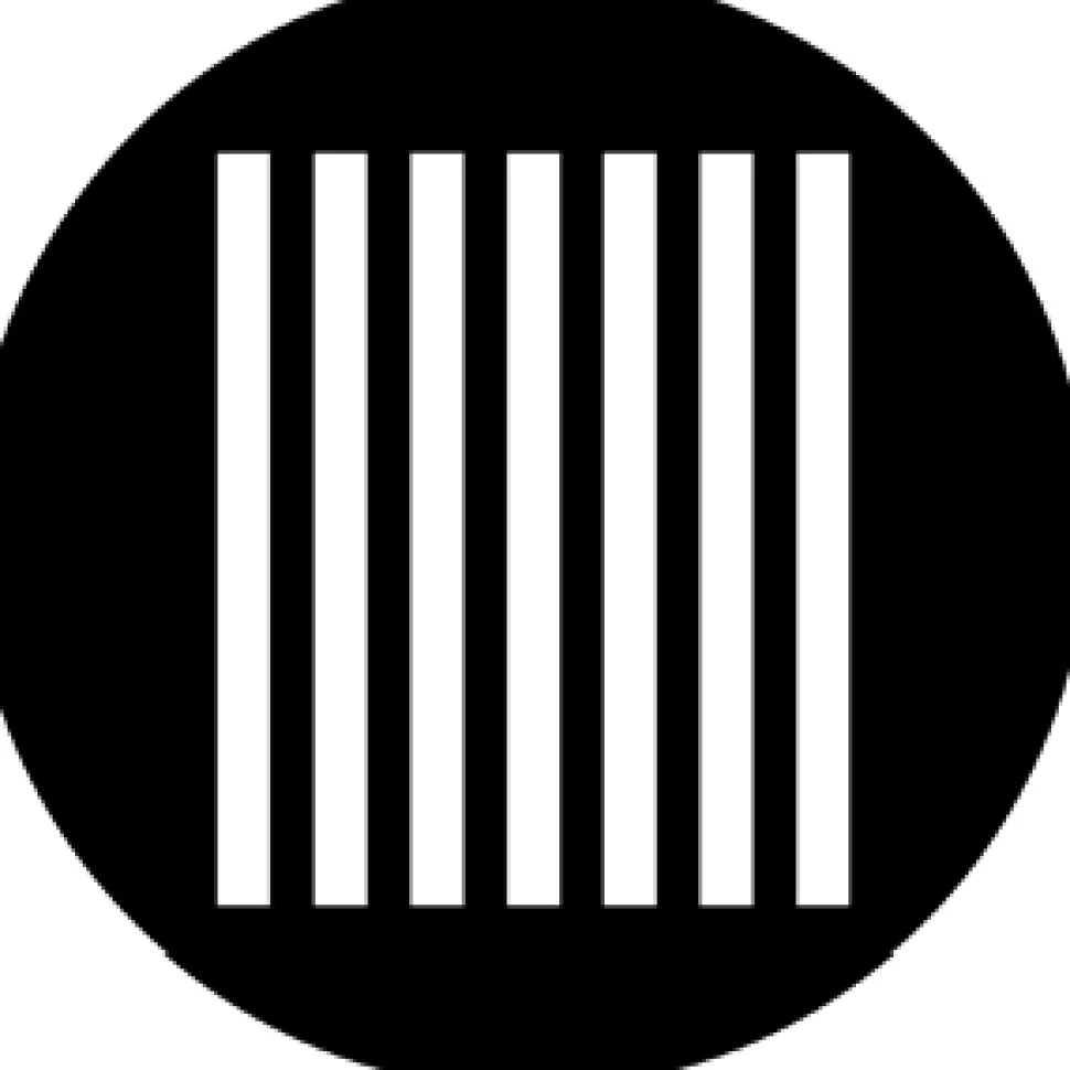 Bars - Stock Gobo for Gobo Light Projectors - Choose your size!