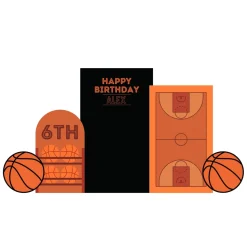 Basketball Arena Foam Core Birthday Backdrop Kit by PopScene™