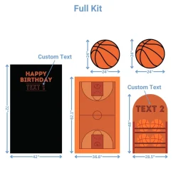 Basketball Arena Foam Core Birthday Backdrop Kit by PopScene™
