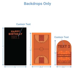 Basketball Arena Foam Core Birthday Backdrop Kit by PopScene™
