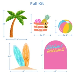 Beach Babe Foam Core Backdrop Kit by PopScene™