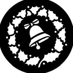 Bell Wreath - Stock Gobo for Gobo Light Projectors - Choose your size!