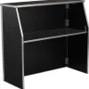 Black Marble Laminate Foldable Bar - 4'