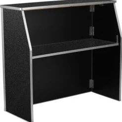 Black Marble Laminate Foldable Bar - 4'
