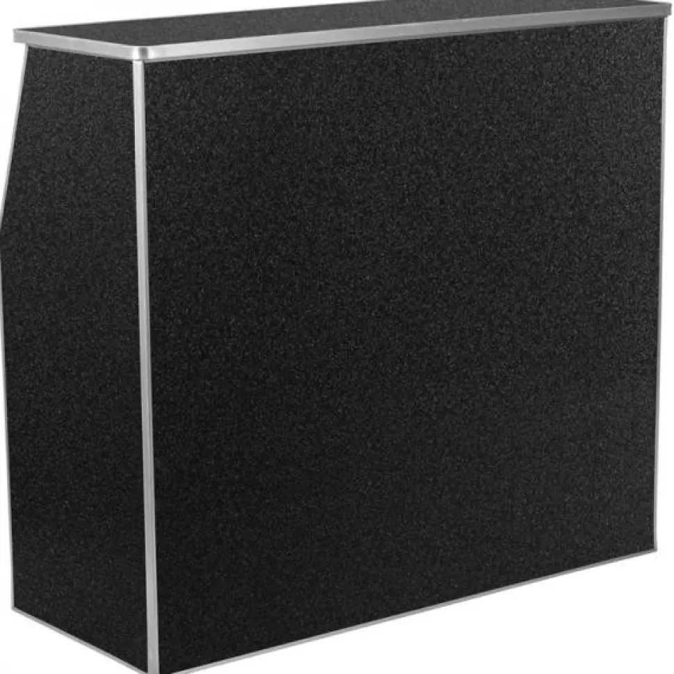 Black Marble Laminate Foldable Bar - 4'