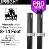 Black Anodized Pro Series - 8-14ft Telescoping 2" Upright
