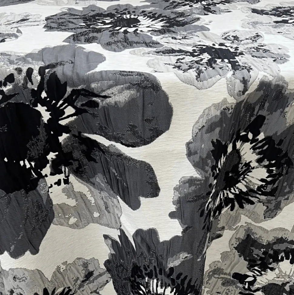 Black Botanica by the Yard - 112" Width