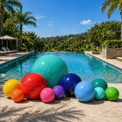 Black Giant Inflatable Modern Ball Sphere – Maxorb™ Event Decor – Commercial Installation Sizes