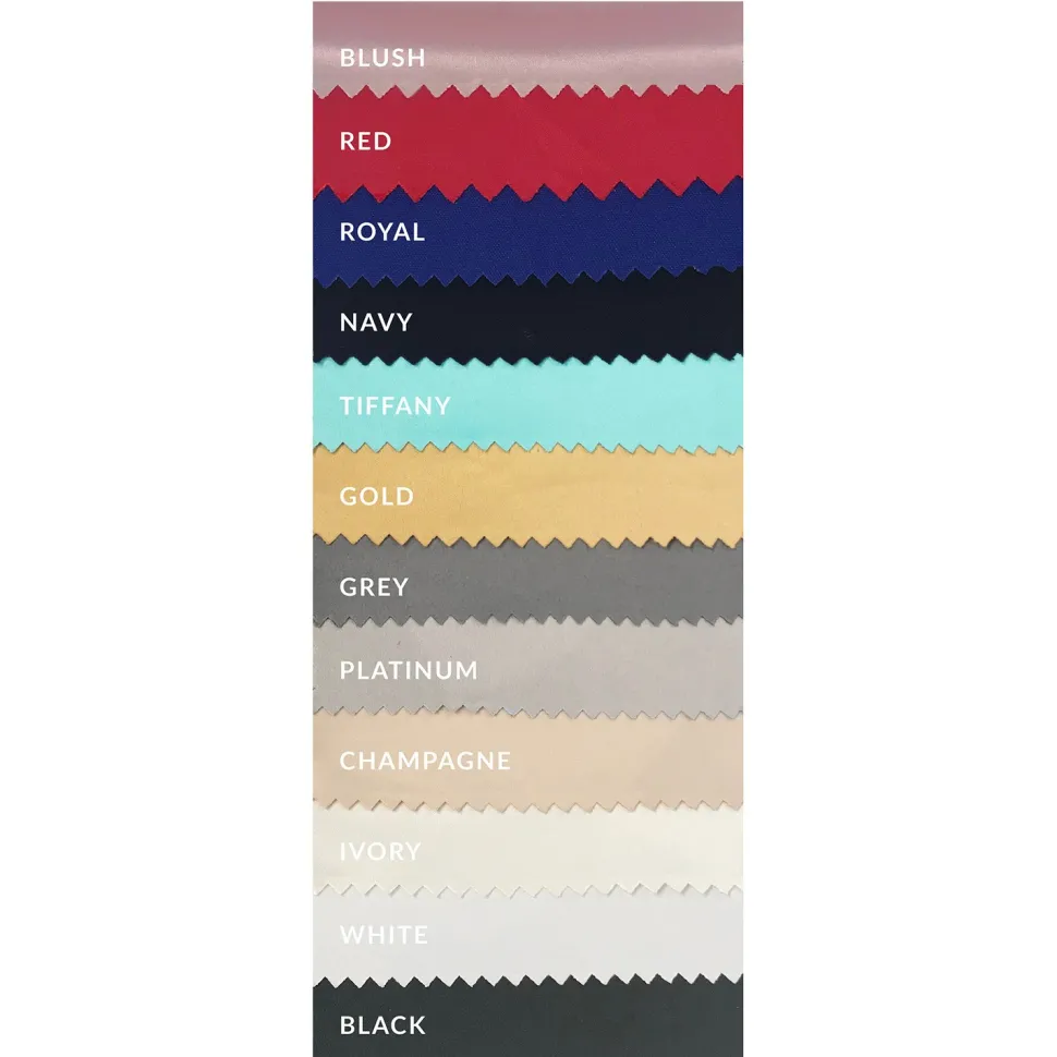Black - Lamour Matte Satin "Satinessa" Tablecloth - Many Size Options