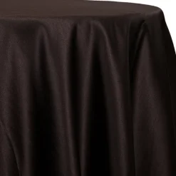 Black - Lamour Matte Satin "Satinessa" Tablecloth - Many Size Options