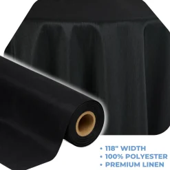 Black La Petite France by the Yard - 118" Width