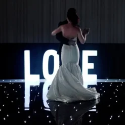 Black LED Starlight Dance Floor Kit - 8ft x 8ft (includes Flight Case)