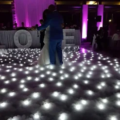 Black LED Starlight Dance Floor Kit - 16ft x 16ft (includes Flight Case)