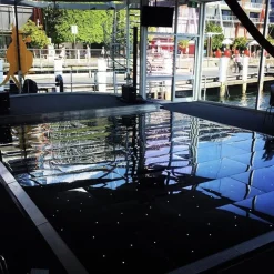 Black LED Starlight Dance Floor Kit - 26ft x 26ft (includes Flight Case)