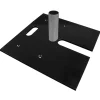 Black Pro & EZ Series - 24in x 24in Super Heavy Duty Base w/ 6" x 2" Pin (Up to 20ft)