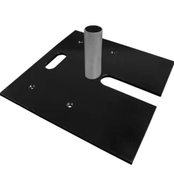 Black Pro & EZ Series - 24in x 24in Super Heavy Duty Base w/ 6" x 2" Pin (Up to 20ft)