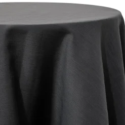 Black - Royal Slub Designer Tablecloth - Many Size Options
