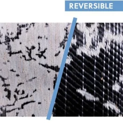 Black/Silver - Limestone Curtain Panel w/ 4