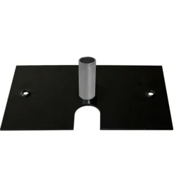 Black Slip-Fit 8in x 14in Standard Duty Base w/ 3" Pin