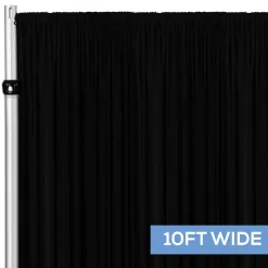 Black Spandex Drape by Eastern Mills - 200GSM - 10ft Extra Wide!