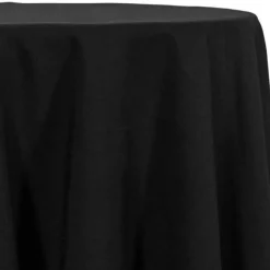 Black - Spun Polyester “Feels Like Cotton” Tablecloth - Many Size Options