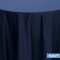 Bliss Velvet Tablecloth by Eastern Mills - Navy - Many Size Options