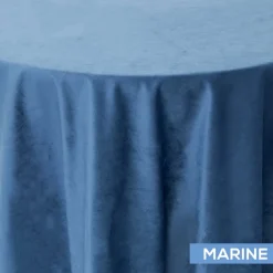 Bliss Velvet Tablecloth by Eastern Mills - Marine - Many Size Options