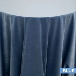 Bliss Velvet Tablecloth by Eastern Mills - Blue - Many Size Options