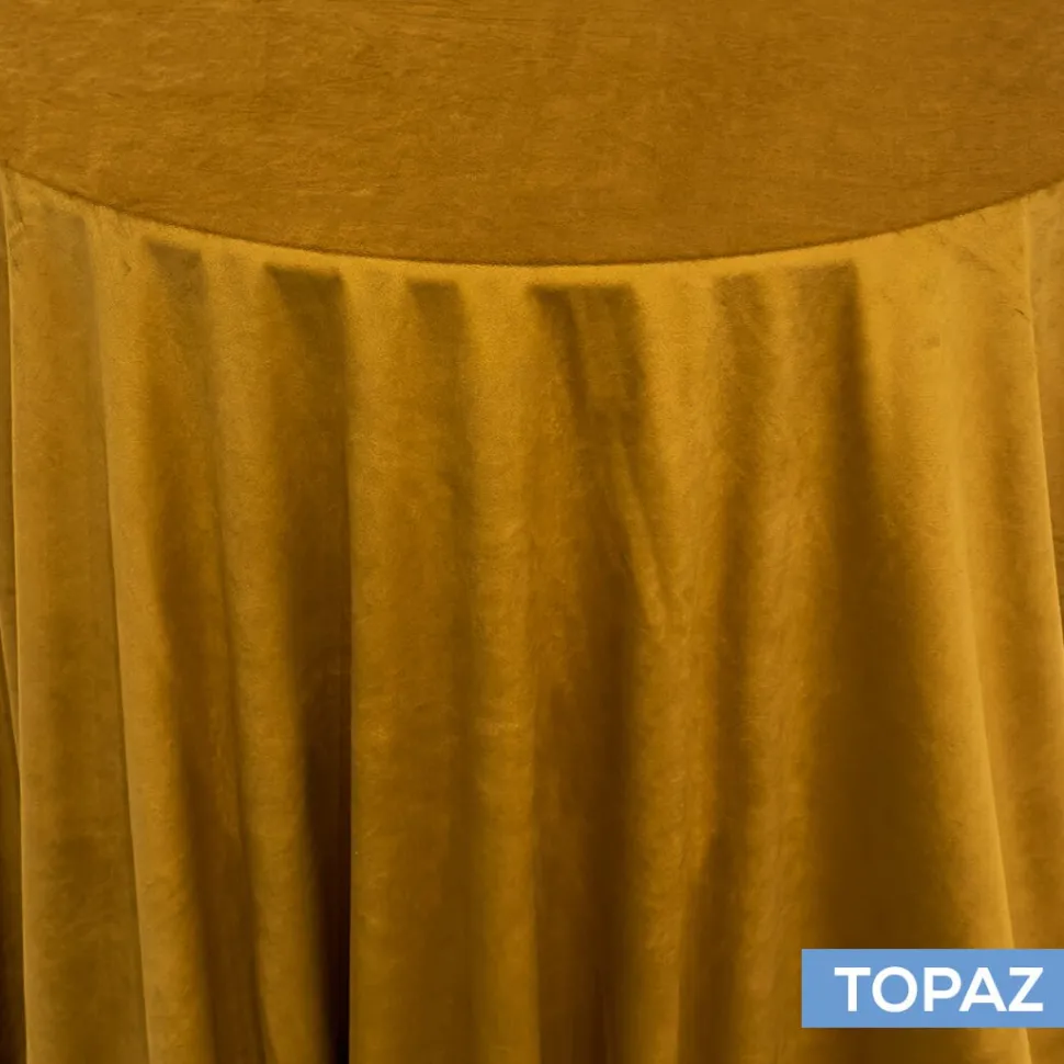 Bliss Velvet Tablecloth by Eastern Mills - Topaz - Many Size Options