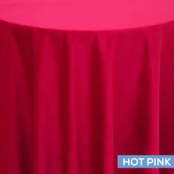 Bliss Velvet Tablecloth by Eastern Mills - Hot Pink - Many Size Options