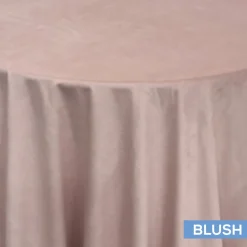 Bliss Velvet Tablecloth by Eastern Mills - Blush - Many Size Options