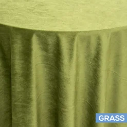 Bliss Velvet Tablecloth by Eastern Mills - Grass - Many Size Options