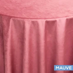 Bliss Velvet Tablecloth by Eastern Mills - Mauve - Many Size Options