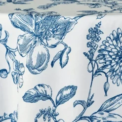 Blue Flores by the Yard - 110" Width