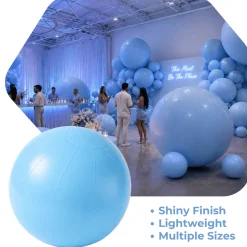 Blue Giant Inflatable Modern Ball Sphere – Maxorb™ Event Decor – Commercial Installation Sizes