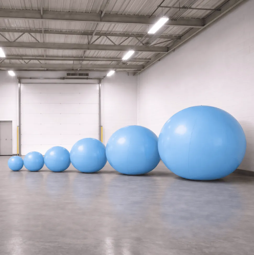 Blue Giant Inflatable Modern Ball Sphere – Maxorb™ Event Decor – Commercial Installation Sizes