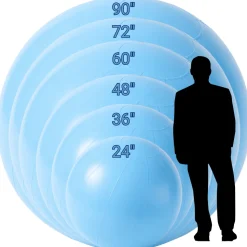 Blue Giant Inflatable Modern Ball Sphere – Maxorb™ Event Decor – Commercial Installation Sizes