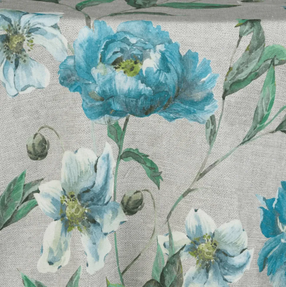 Blue Livia Jacquard Tablecloth - Multiple Size Options