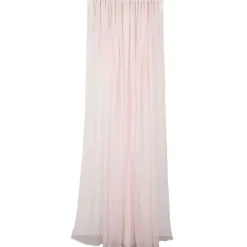 Blush Double Sheer Backdrop Drape – 10ft Height x 10ft Wide Chiffon & Polyester Dual Layer Event Divider Curtain with Rod Pockets