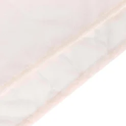 Blush Double Sheer Backdrop Drape – 10ft Height x 10ft Wide Chiffon & Polyester Dual Layer Event Divider Curtain with Rod Pockets