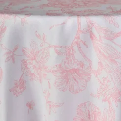 Blush Flores Jacquard Tablecloth - Multiple Size Options