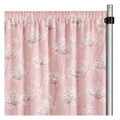 Blush Lindos Curtain Panel w/ 4