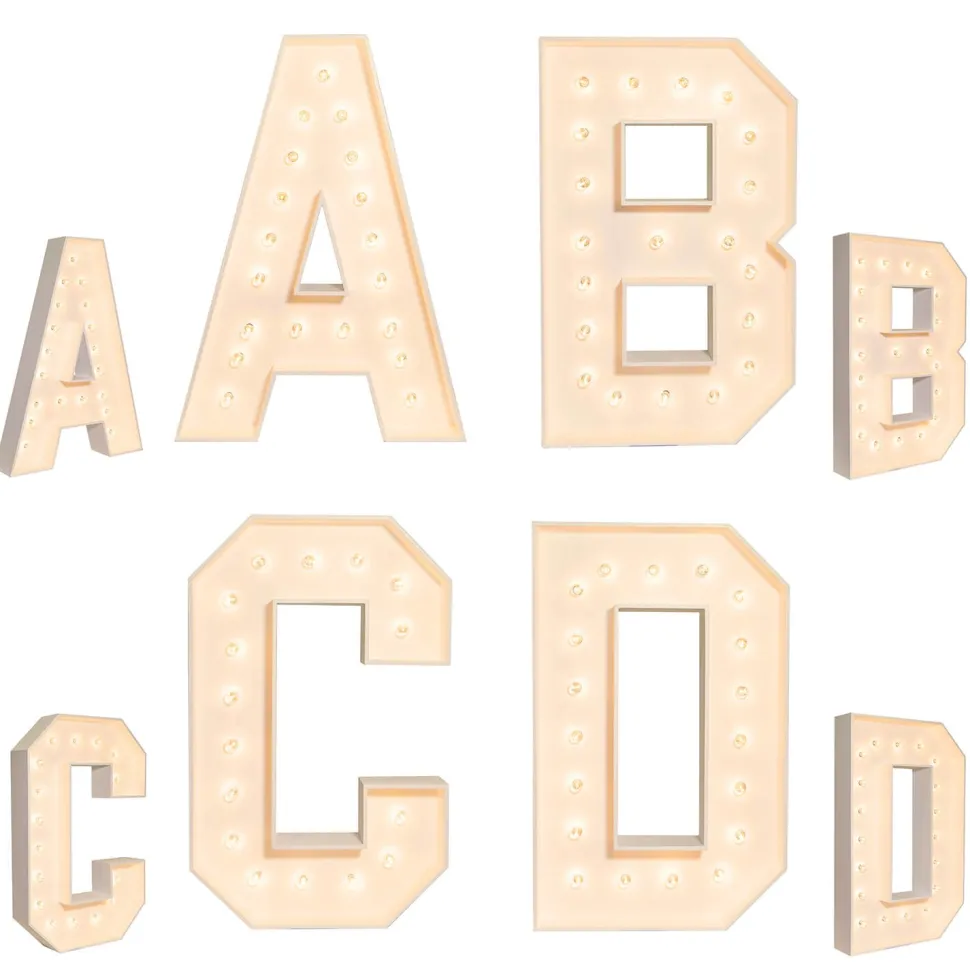 Bold Wood Marquee Letters - 4ft