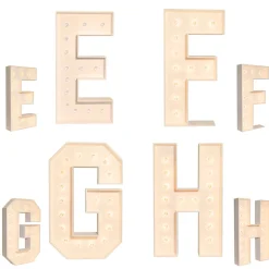 Bold Wood Marquee Letters - 4ft