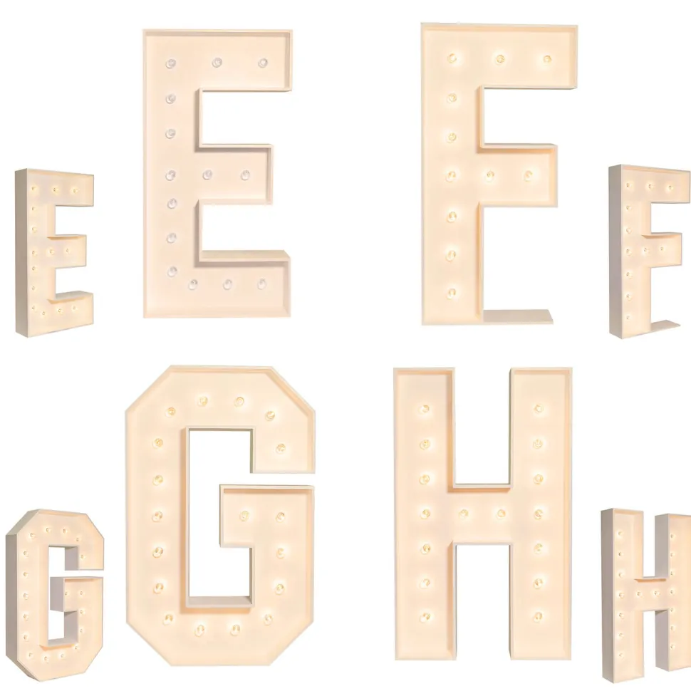 Bold Wood Marquee Letters - 4ft