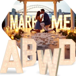 Bold Wood Marquee Letters - 4ft