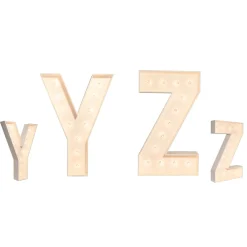Bold Wood Marquee Letters - 4ft